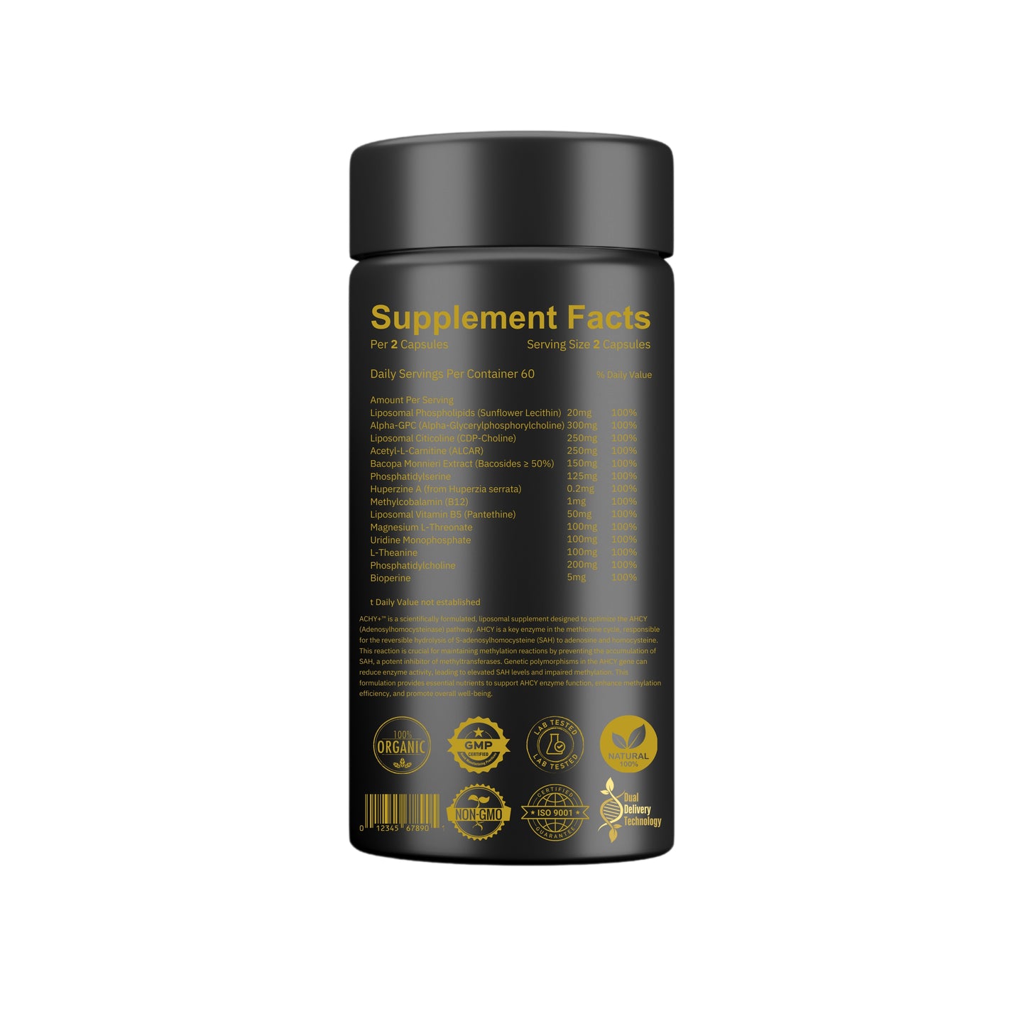 ACHY Support+™ Precision Support for Optimal Methylation and Genetic Wellness