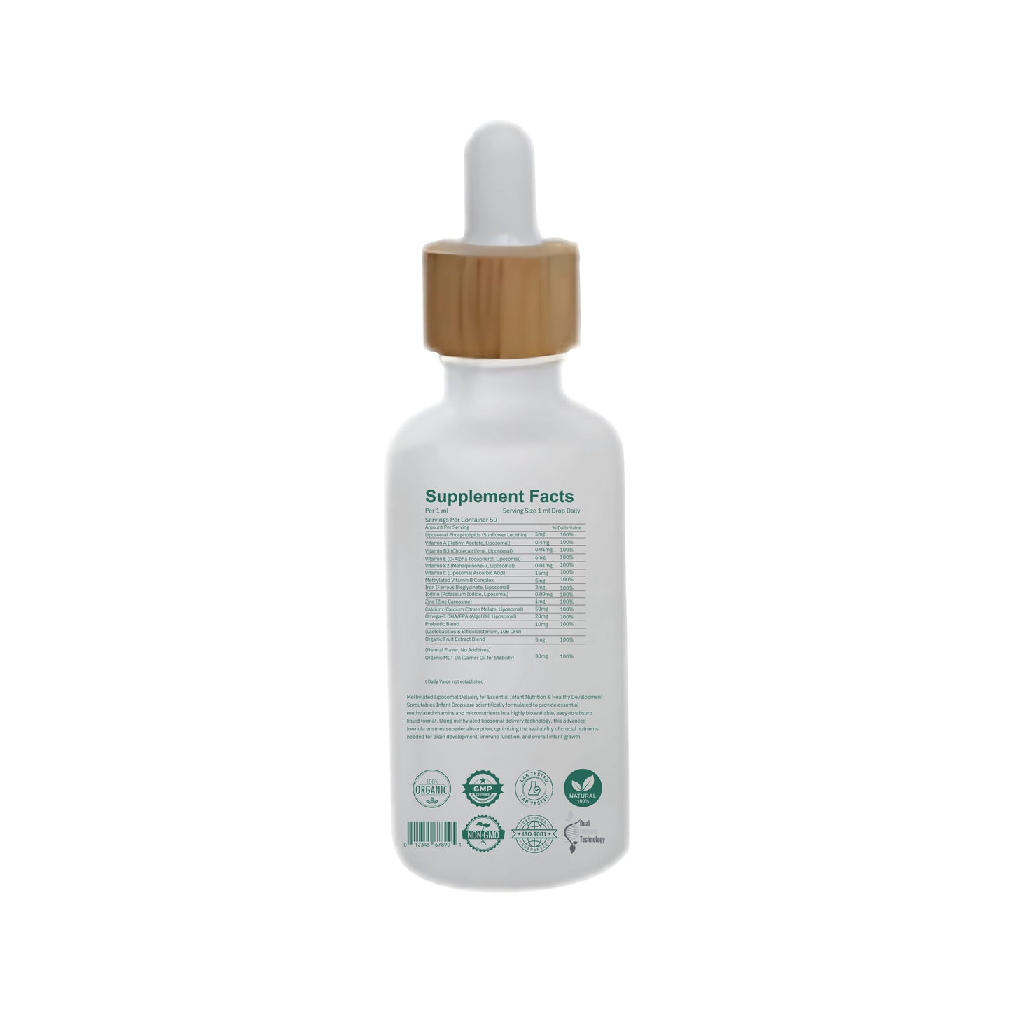Sproutables Metylated Infant Drops