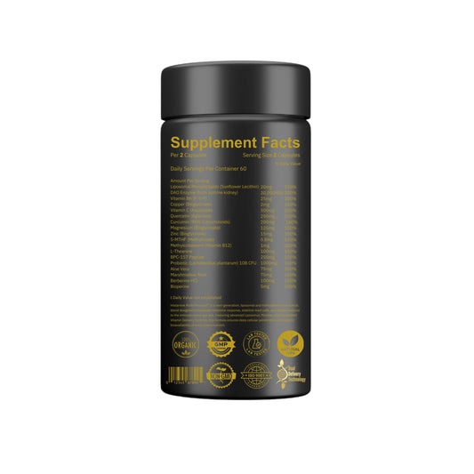 Histamine Relief Protocol+™ Advanced Histamine Defense | Gut-Liver Axis Support | Neurological Calm