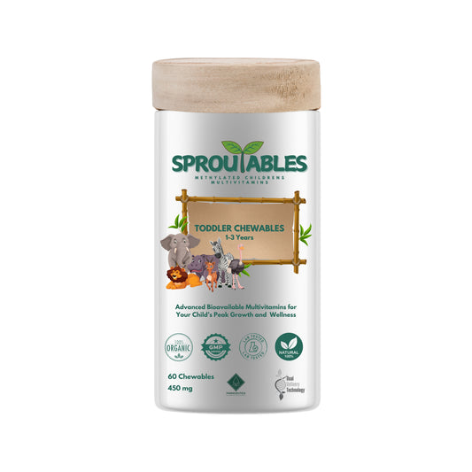 Sproutables Methylated Toddlers Chewables Multivitamins