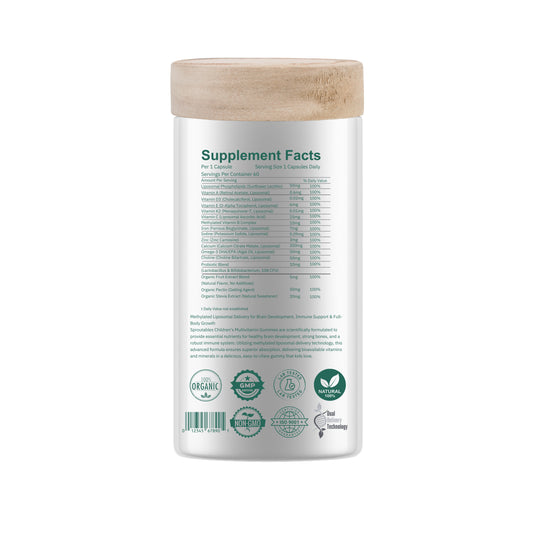Sproutables Methylated Childrens Multivitamin Gummies
